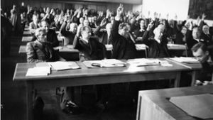 Am 8. Mai 1949 stimmte der Parlamentarische Rat dem Entwurf des Grundgesetzes zu. Foto: ullstein bild - dpa/dpa